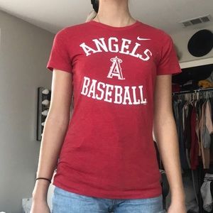 Angels baseball tee